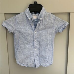 Denim & Flower Light Blue Short-Sleeve Button-Down Shirt